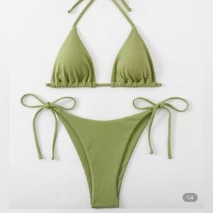 SHEIN Olive Green Bikini Set